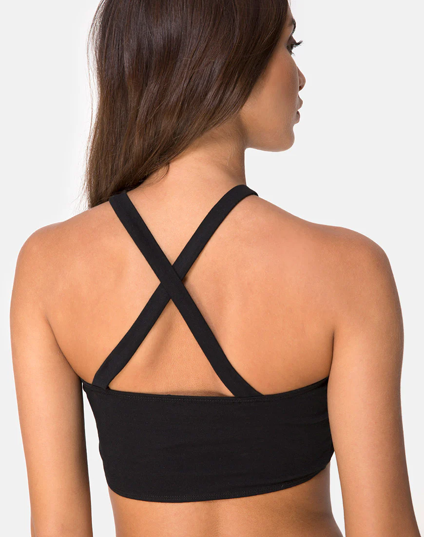 Nia Hardware Top in Black - Image 2