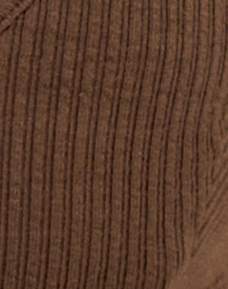 Nichi Bra in Rib Chocolate - Image 6