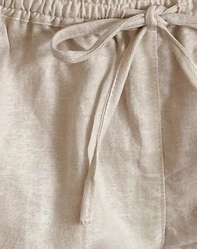 Nico Linen Short in Ecru - Image 6