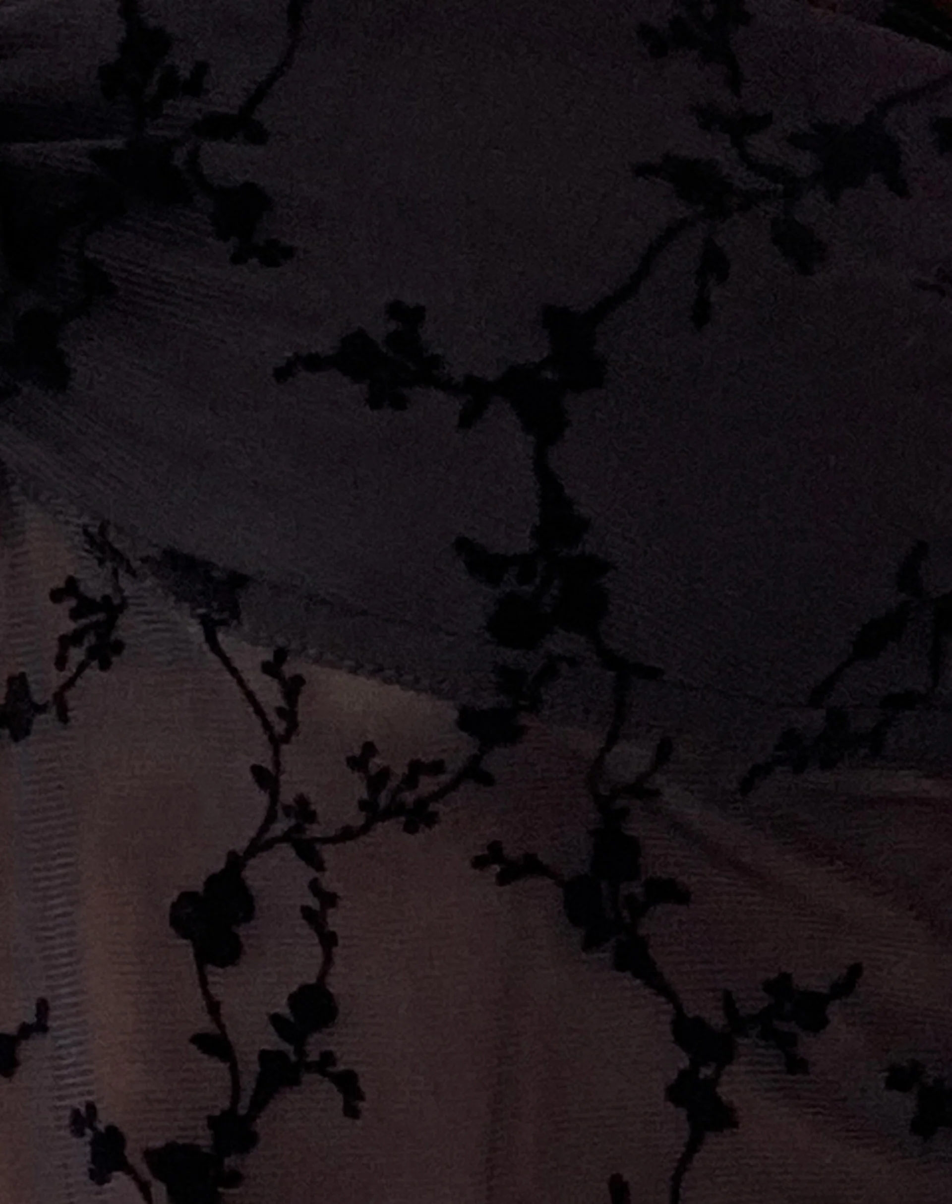 Nicola Butterfly Top in Vine Flower Black - Image 6