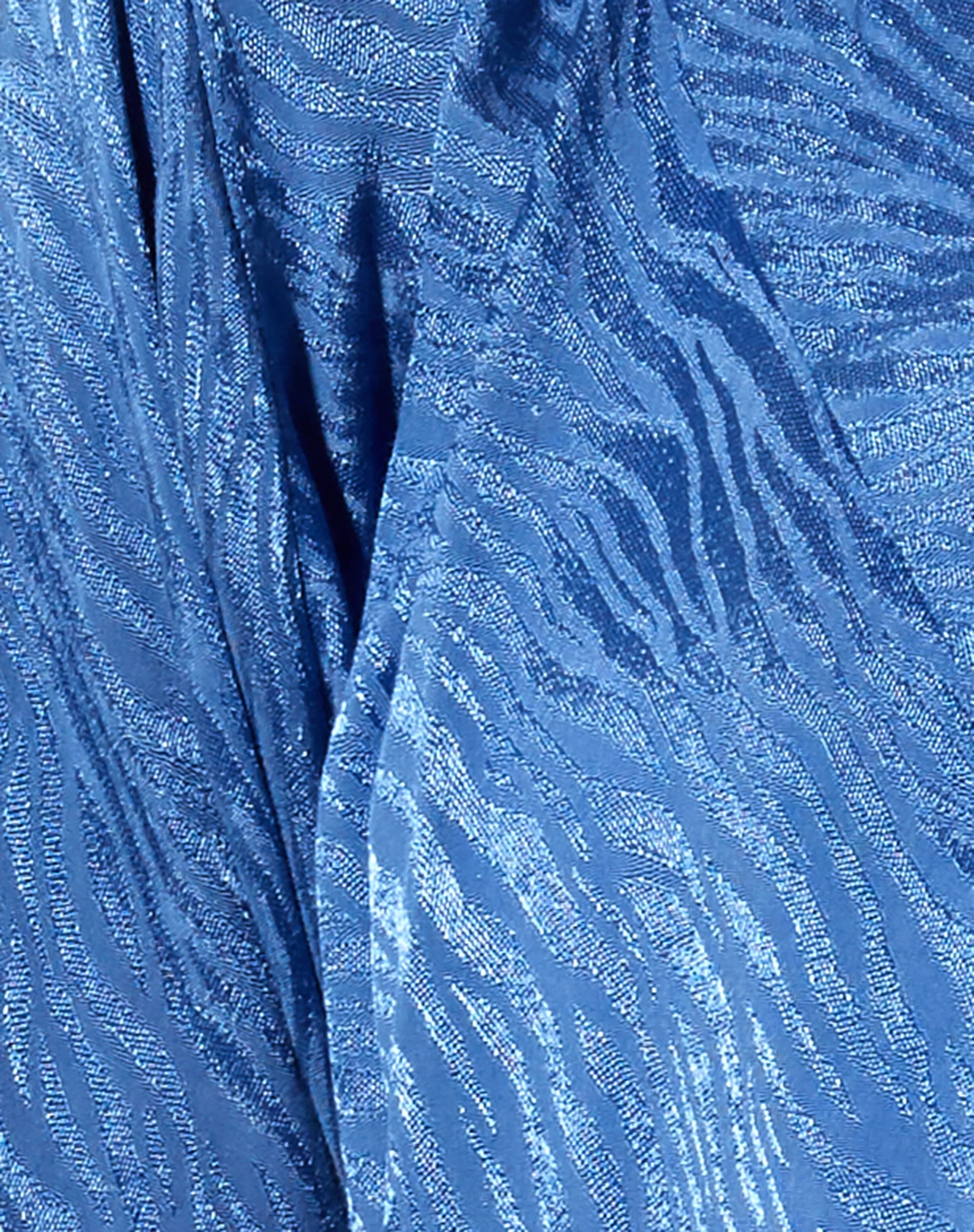 Nikra Shirt in Satin Zebra Blue Bonnet - Image 5