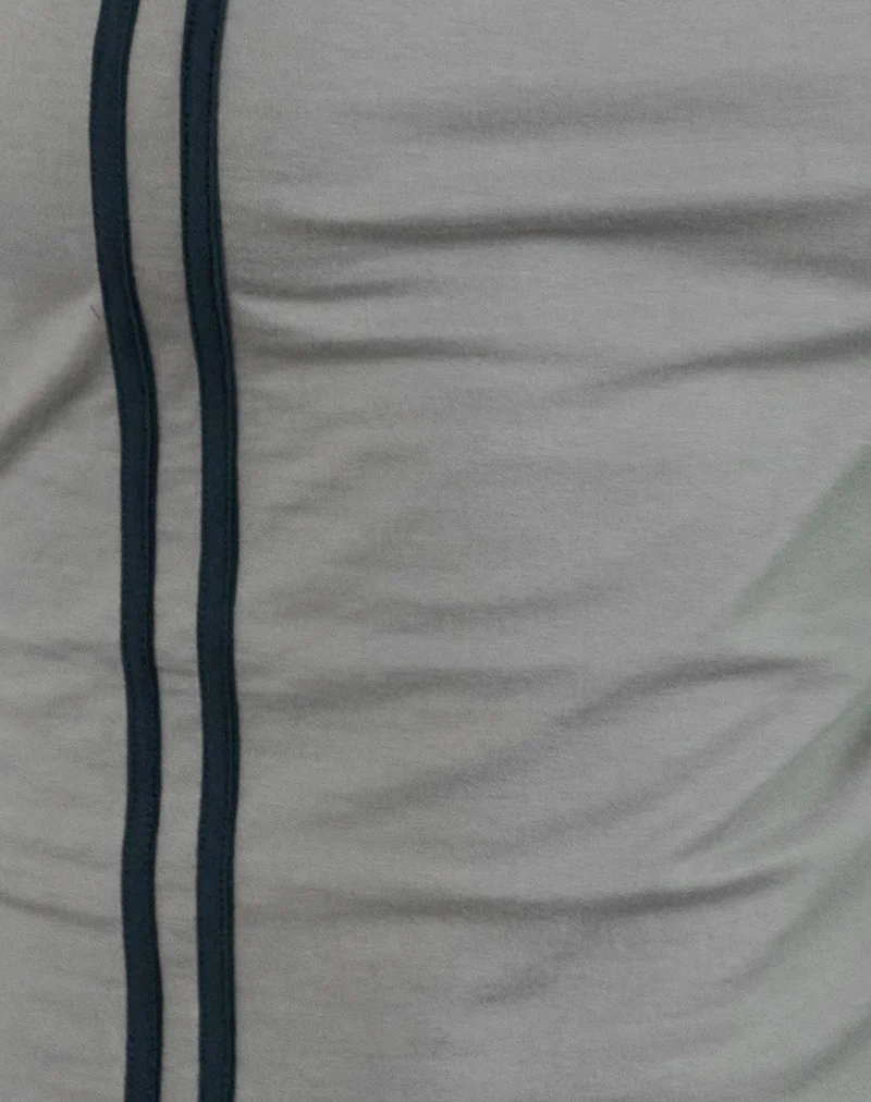 Nilaso Vest Top in Grey with Tapshoe Binding - Image 6