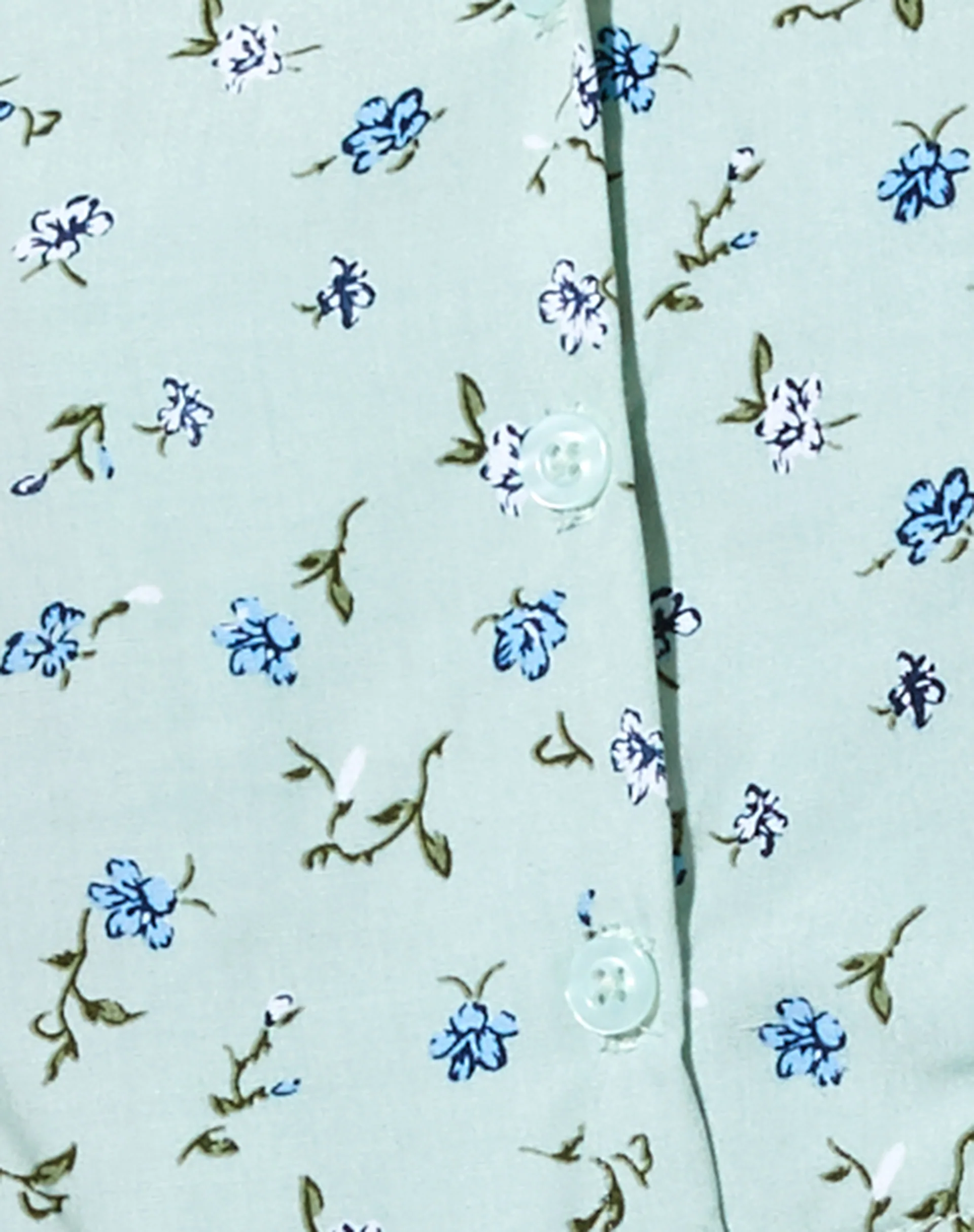 Nindia Shirt in Pretty Petal Green - Image 6