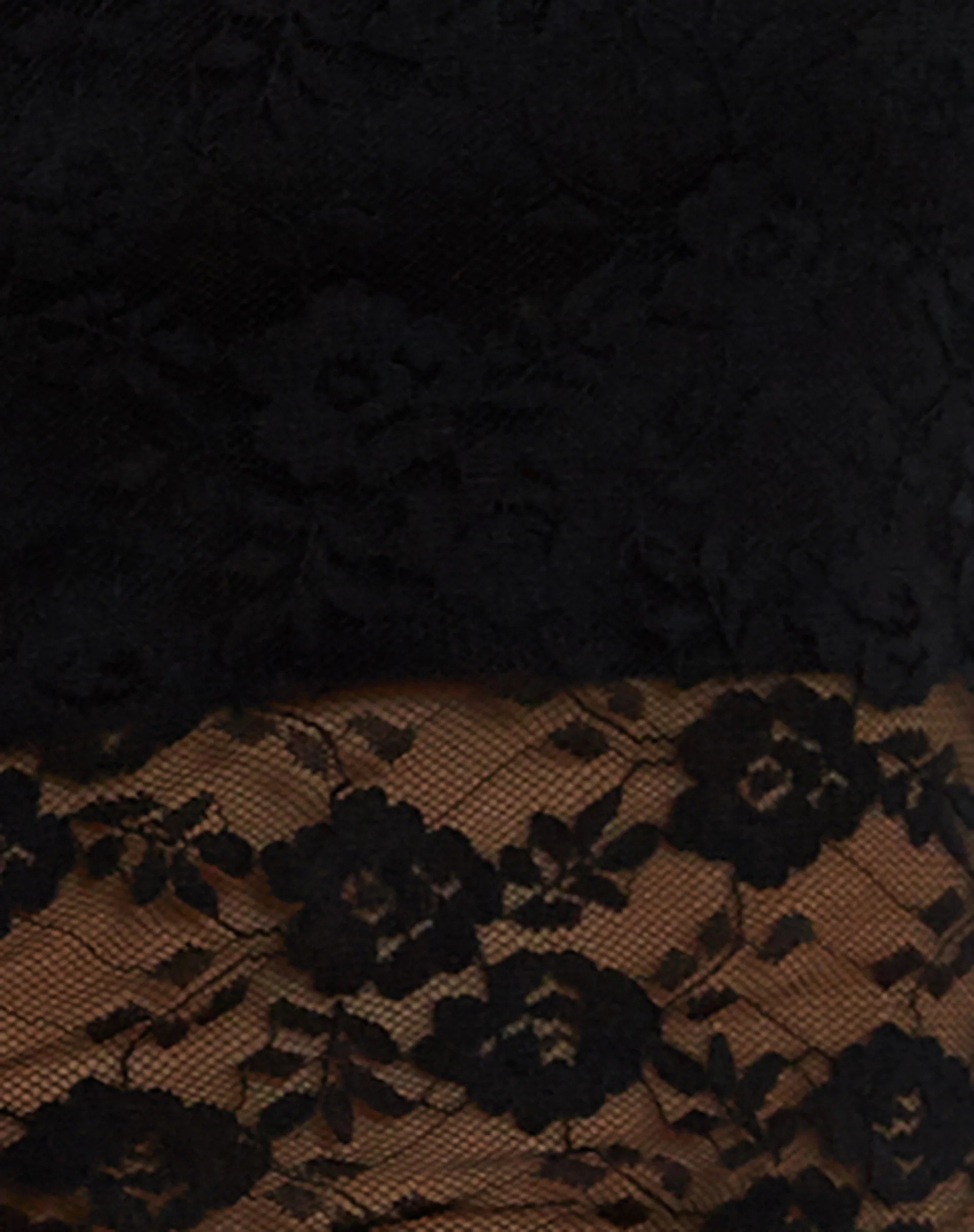 Nixie Long Sleeve Bardot Top in Lace Black - Image 6