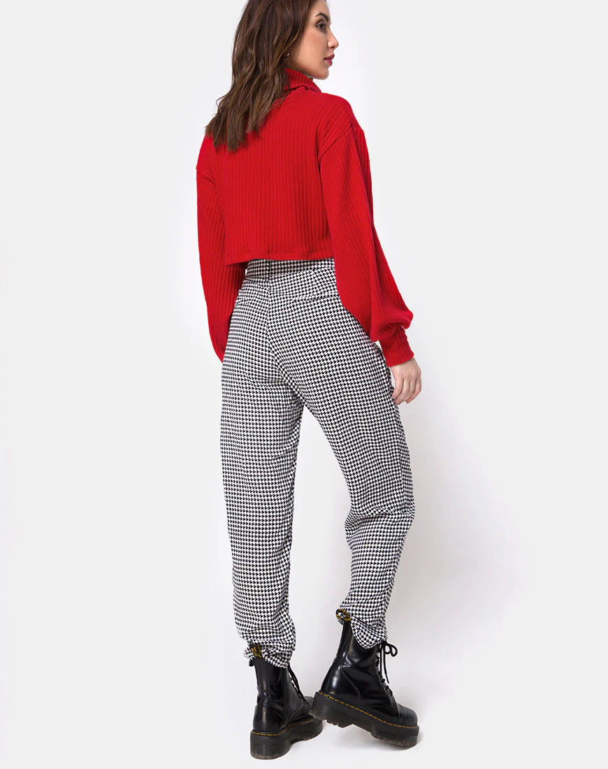 Nizer High Neck Jumper in Red - Image 4
