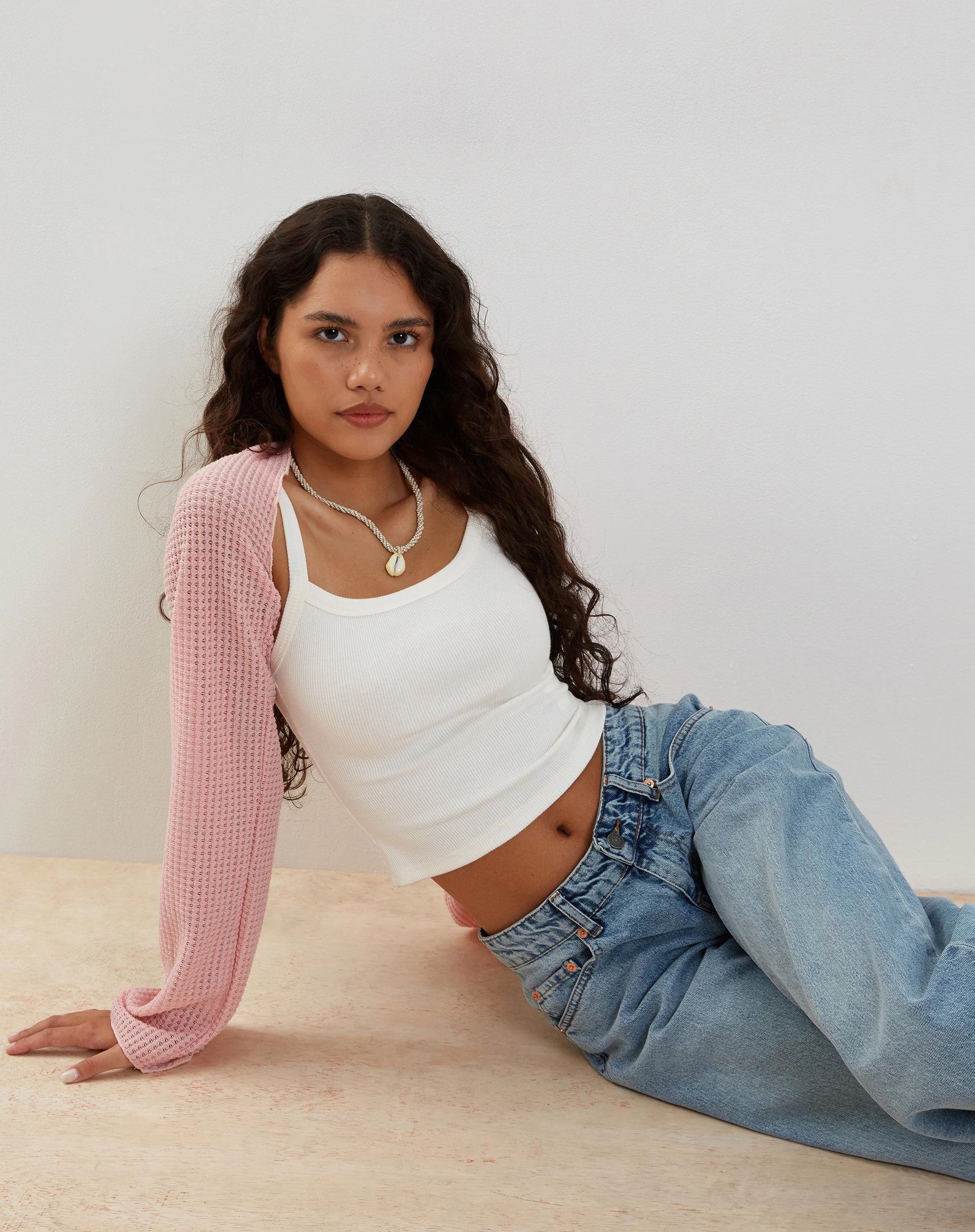 Nobila Shrug Top in Baby Pink - Image 6