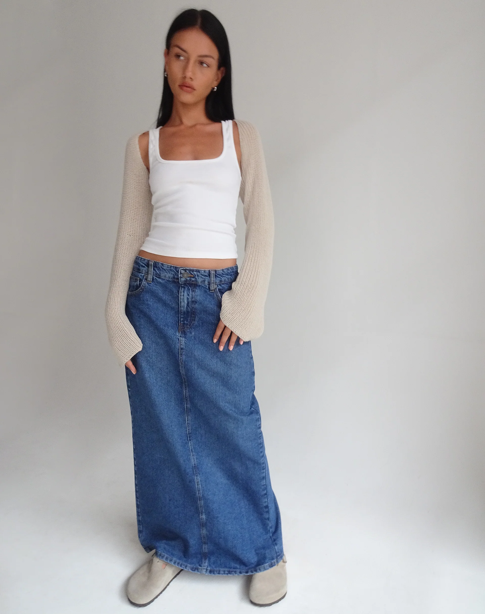 Nobila Shrug Top in Natural - Image 4