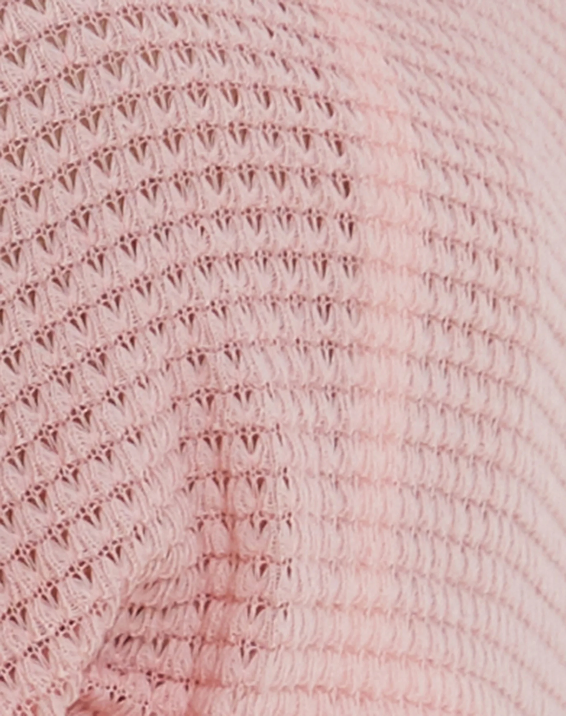 Nobila Shrug Top in Salmon Textured Crochet - Image 8