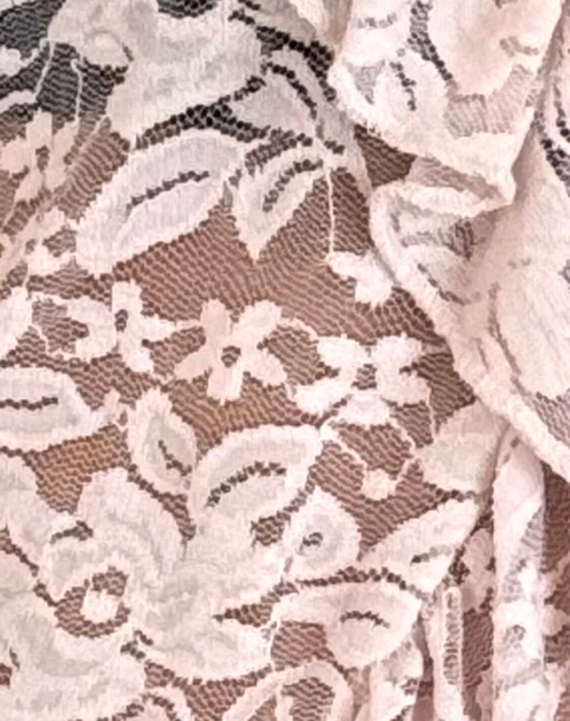 Noemi Cardigan in Lace Lotus Pink - Image 5