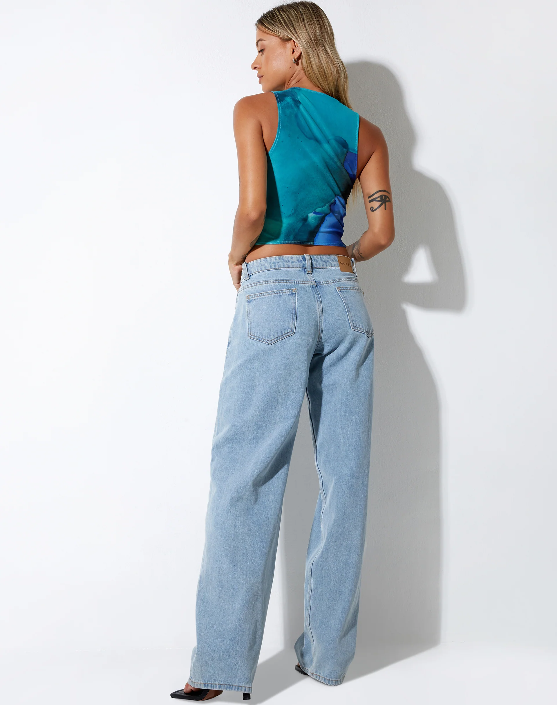 Nolan Crop Top in Fluid Watercolour Wash - Image 5