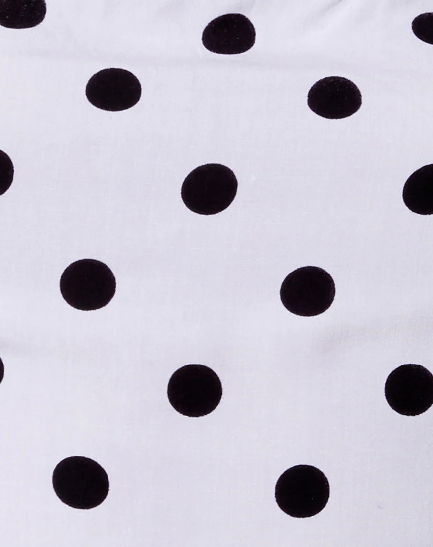 Nolda Top in 80's Polka White - Image 5