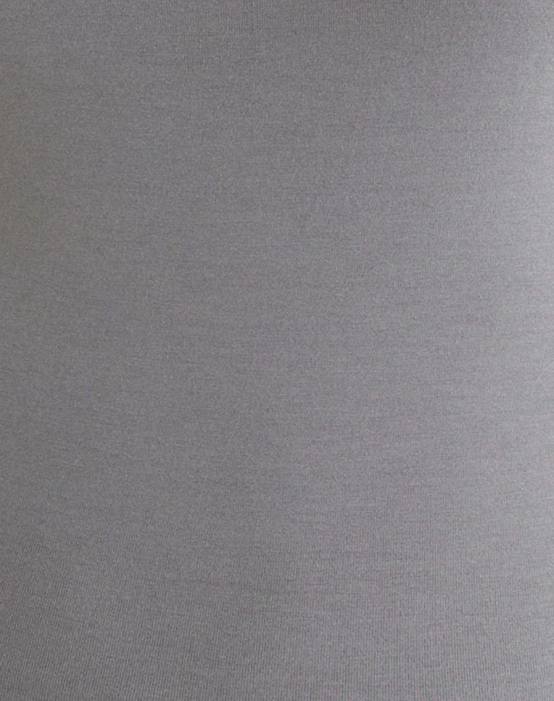 Noraba One Shoulder Top in Grey with Eyelets - Image 6
