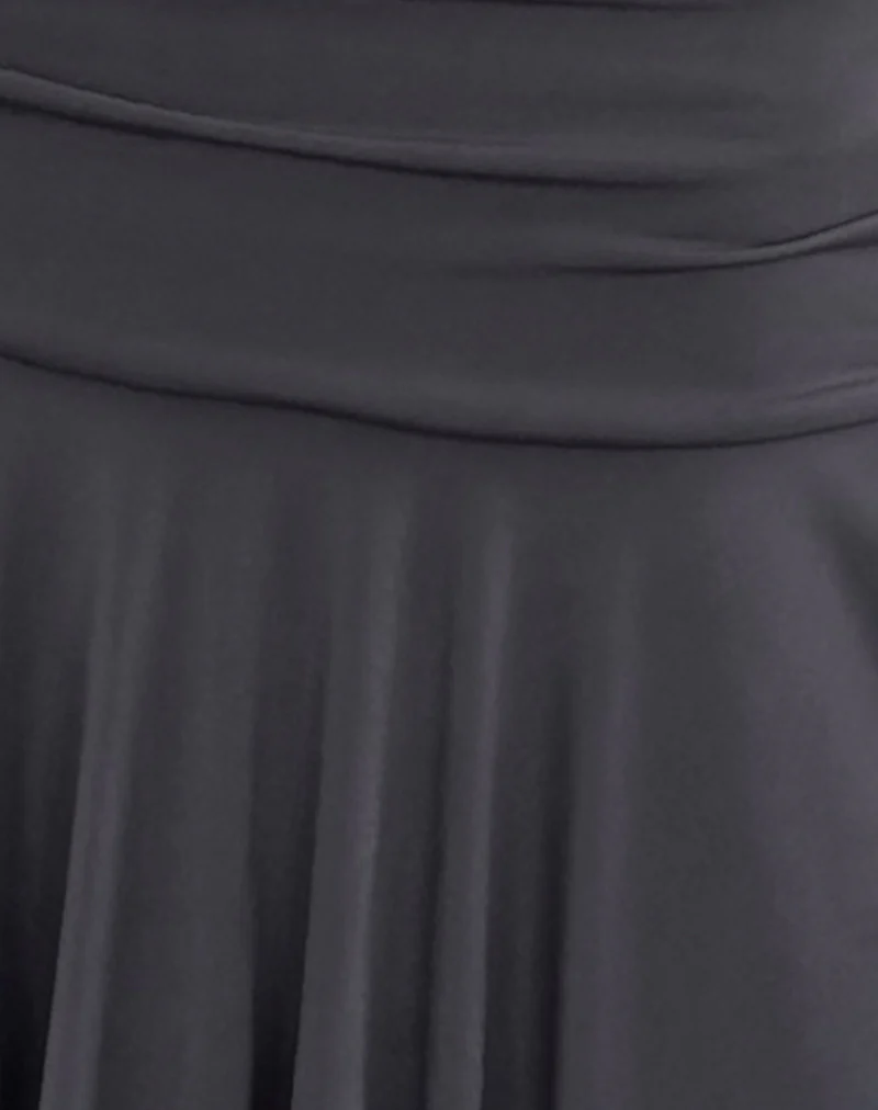Norali Waterfall Midi Skirt in Grey - Image 6