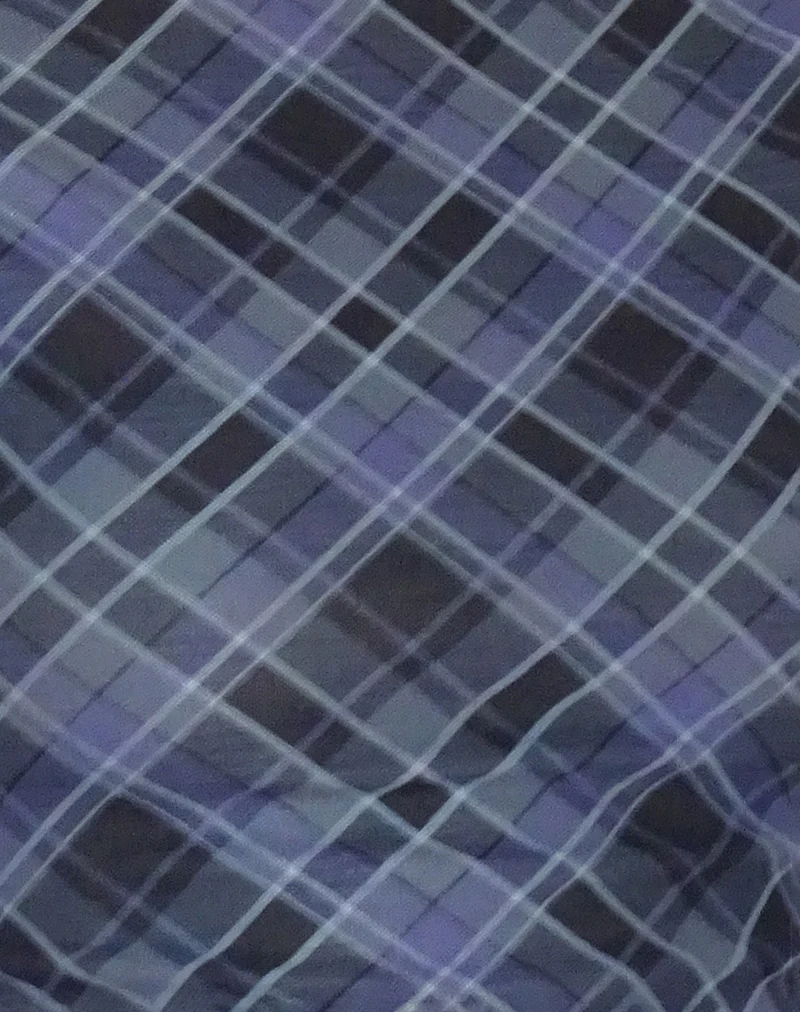 Nova Top in Blue Grey Check Mesh - Image 6