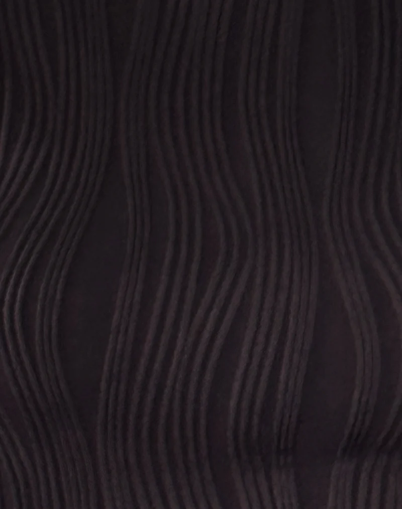 Nova Top in Crinkle Black - Image 6