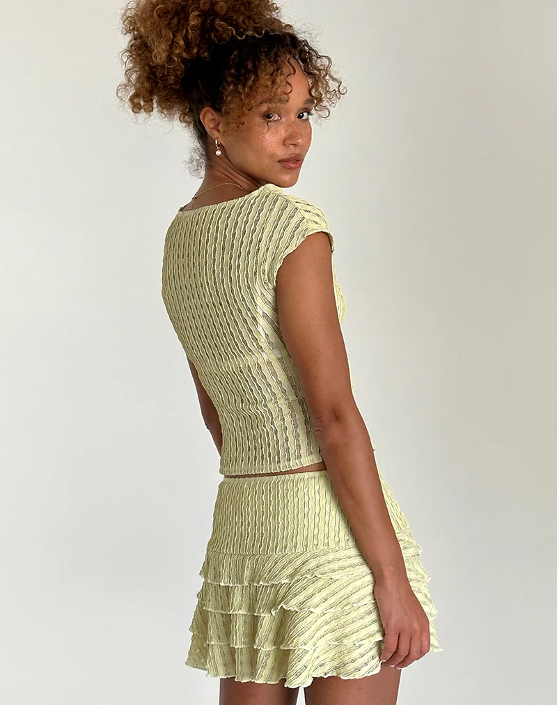 Nova Top in Crinkle Sage - Image 5