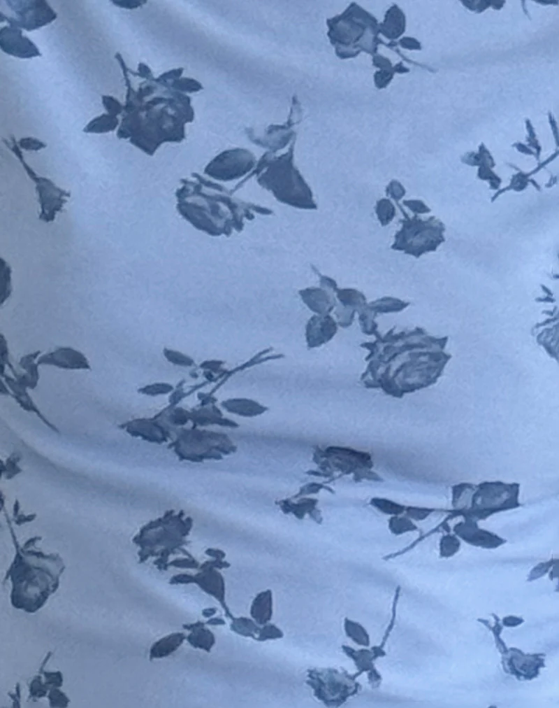 Nova Top in Inky Blue Floral Mesh - Image 5