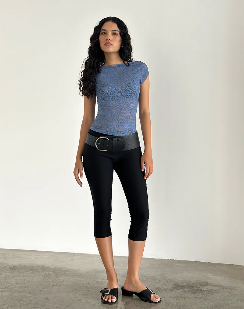 Nova Top in Moonlight Blue Lace - Image 2