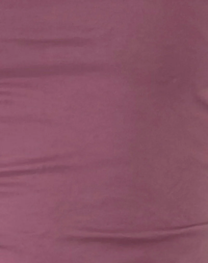 Novalie Tie Front Top in Mauve - Image 6