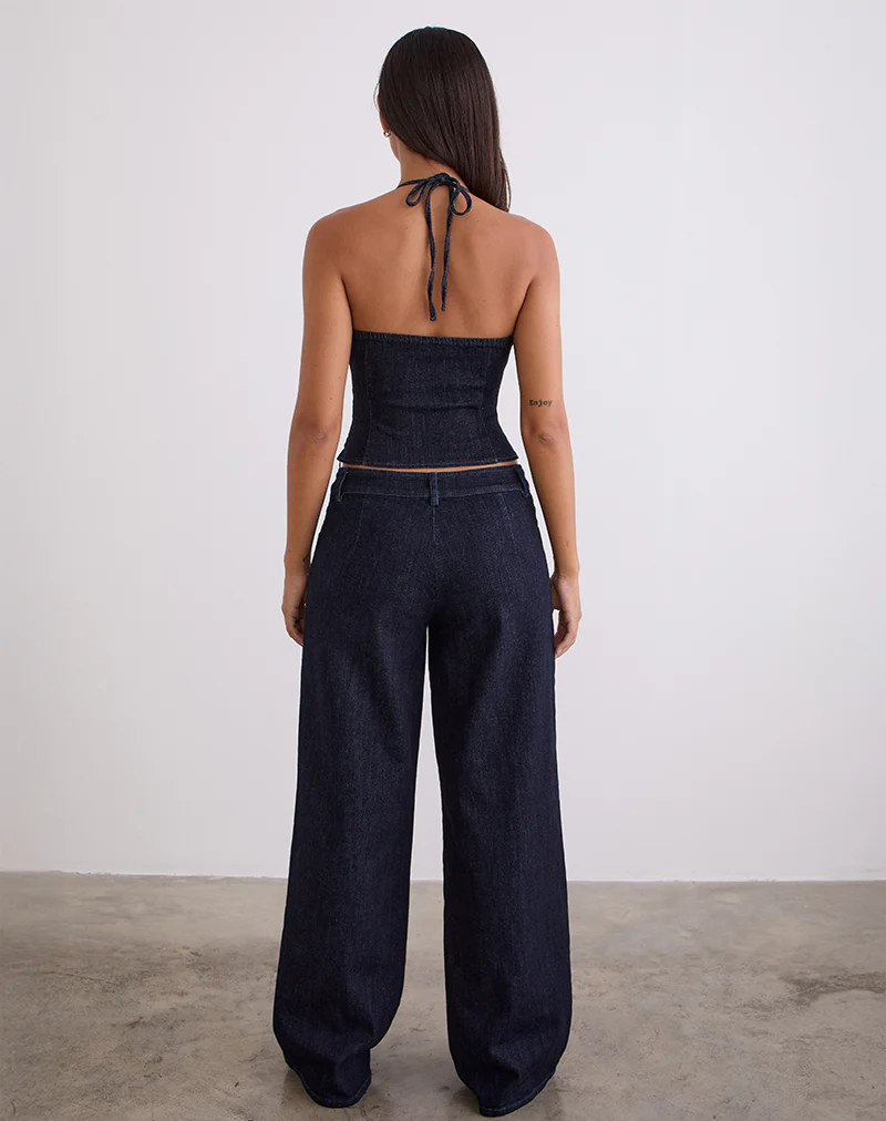 Nuvia Trousers in Chambray Indigo - Image 5