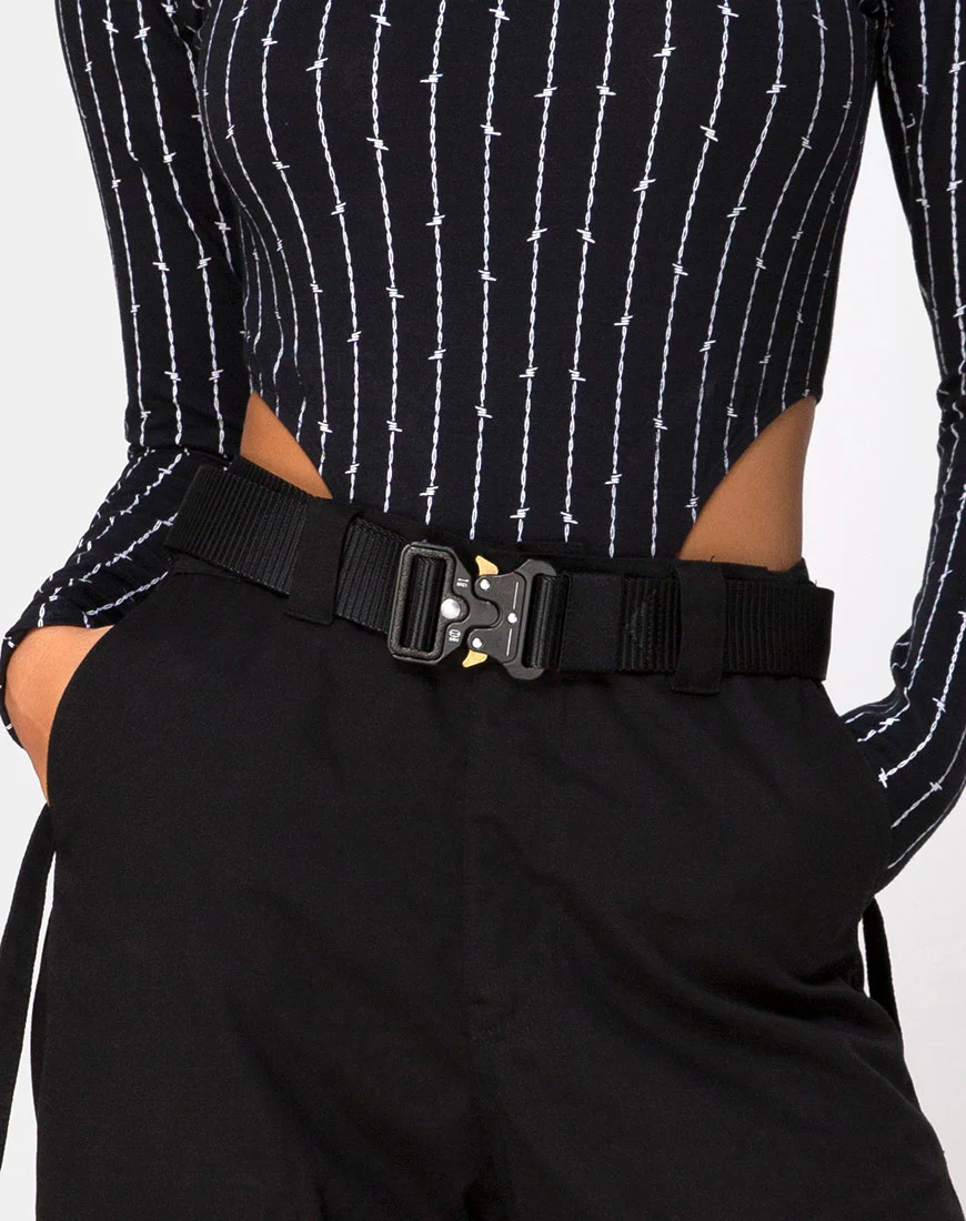 Nylon Belt in Black - Image 2
