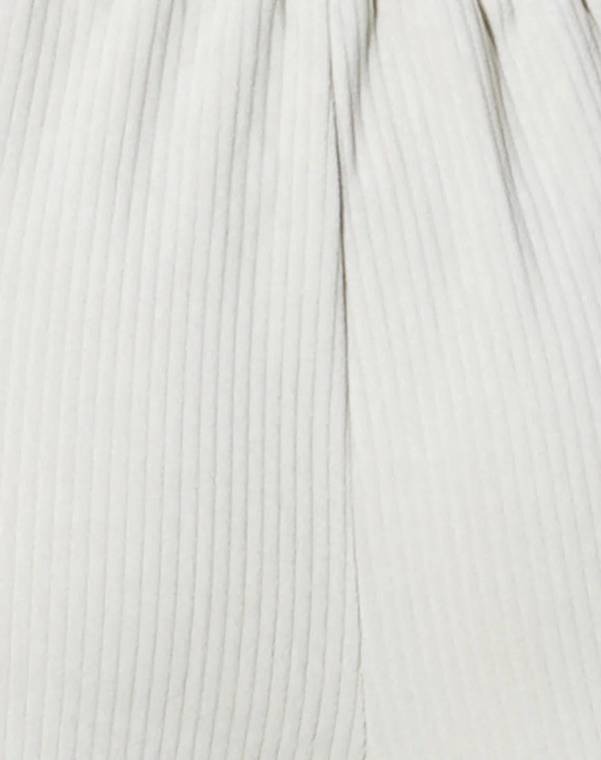 Obeli Trouser in Velvet Rib Minty - Image 5