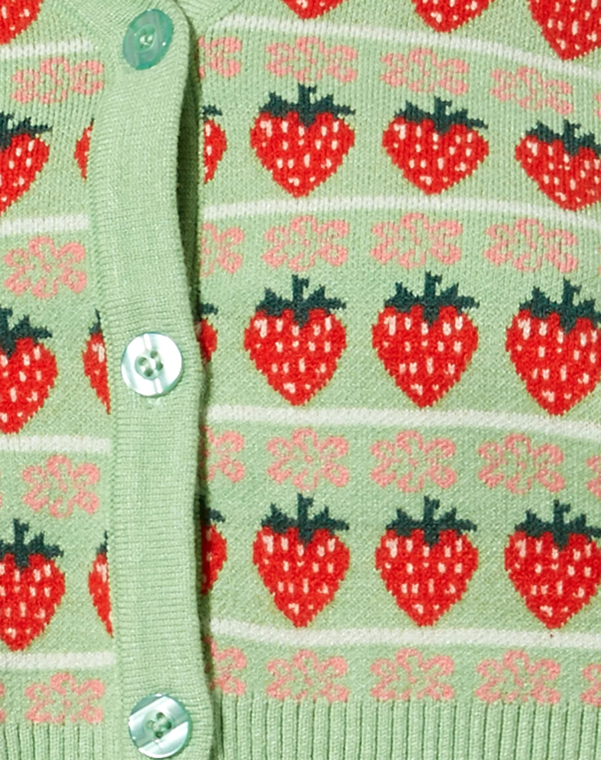 Olina Cardi in Mint String Of Strawberries - Image 7