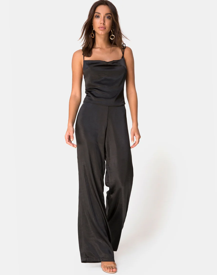 Ordez Top in Satin Black - Image 3