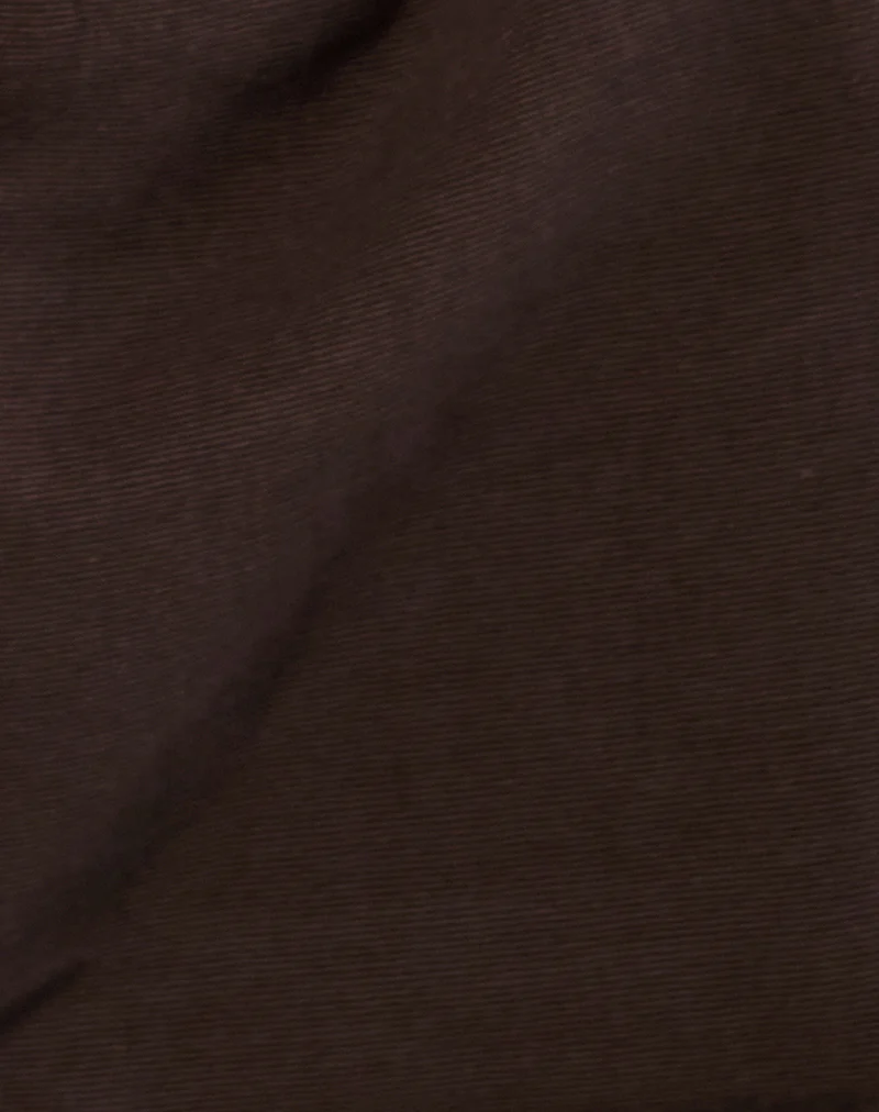 Oru Shoulder Bag in Brown with Eyelets - Image 4