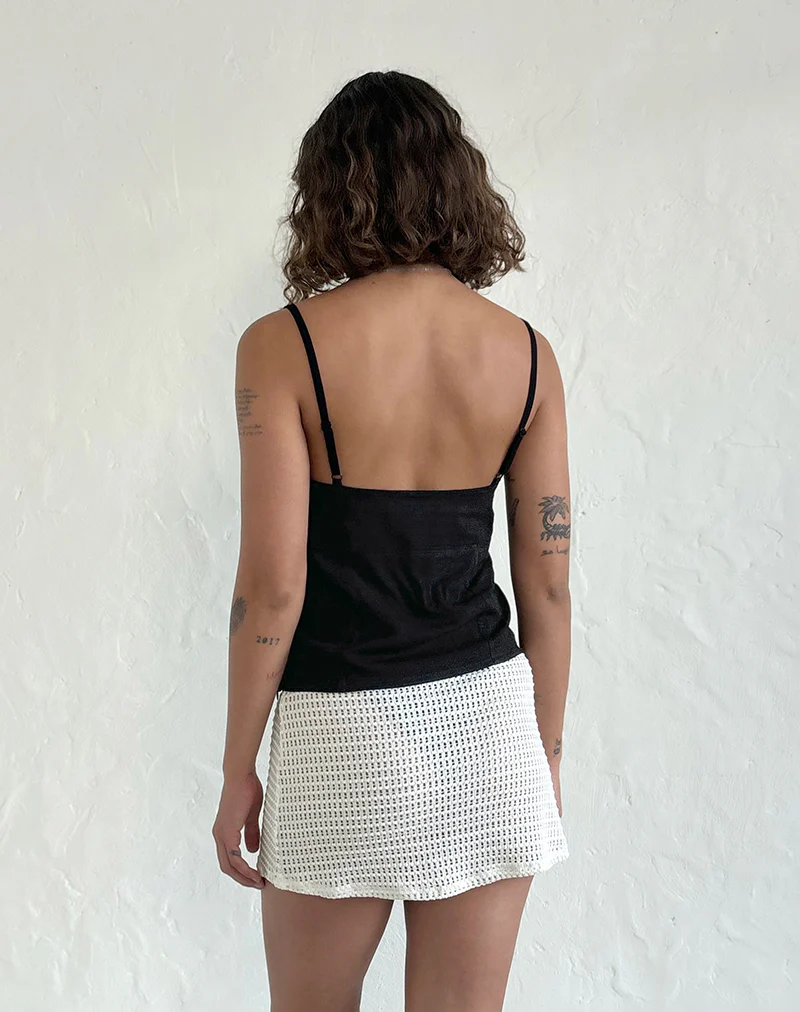 Oruto Skirt in Knit Ivory - Image 5