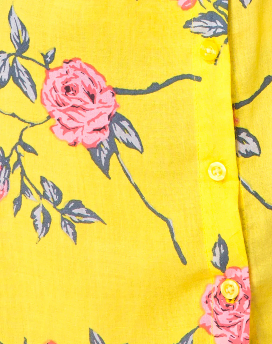 Osla Slip Dress in Candy Rose Yellow - Image 5