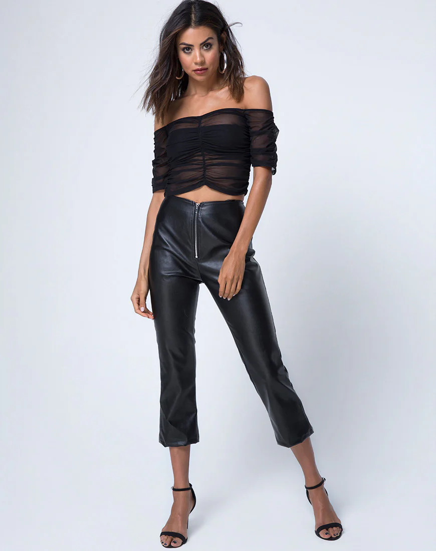 Osta Off The Shoulder Top in Black - Image 3