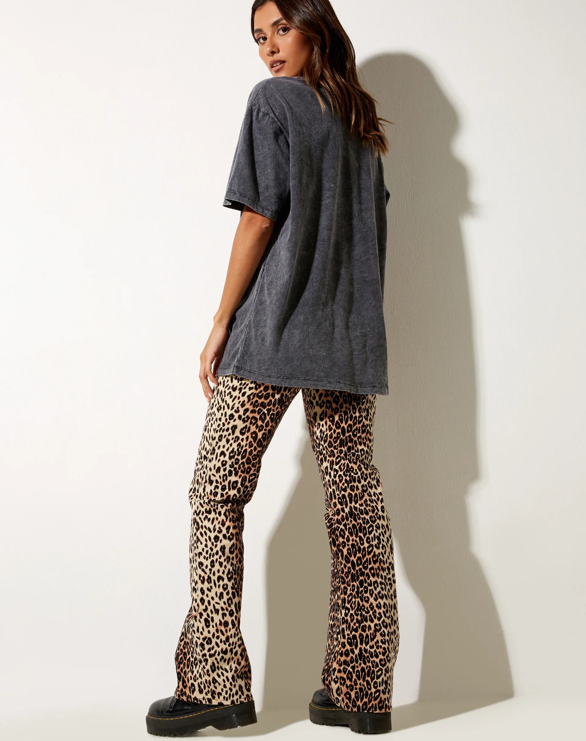 Oversize Basic Tee in Black Wash Motorcycles - Image 5