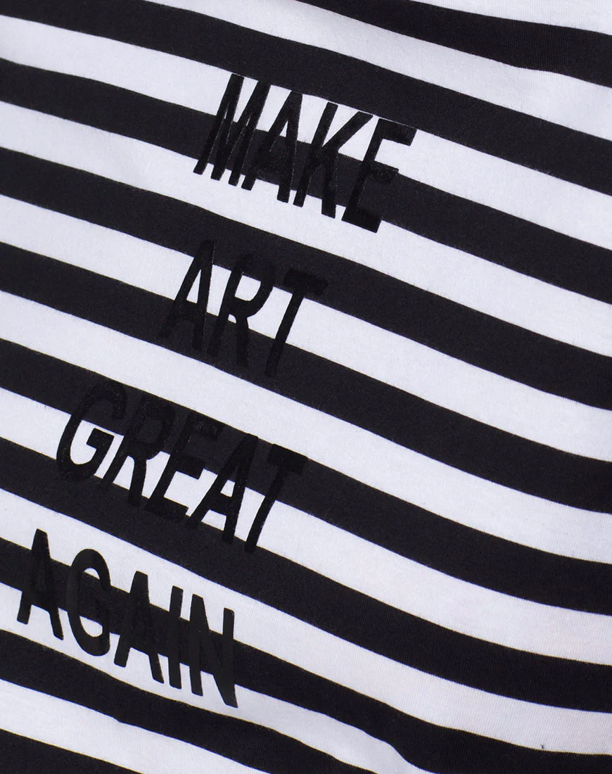 Oversize Basic Tee in Make Art Great Again - Image 5