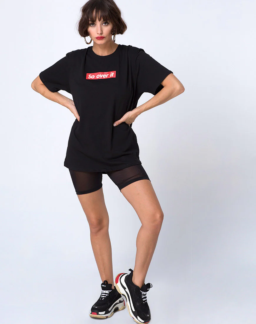 Oversize Basic Tee in So Over It - Image 4