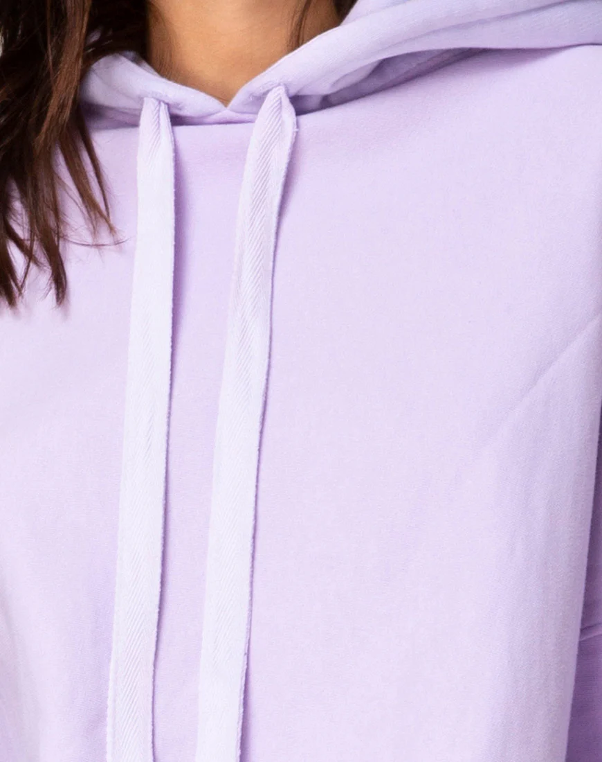 Oversize Hoody in Lilac 'All Of My Bones' - Image 5