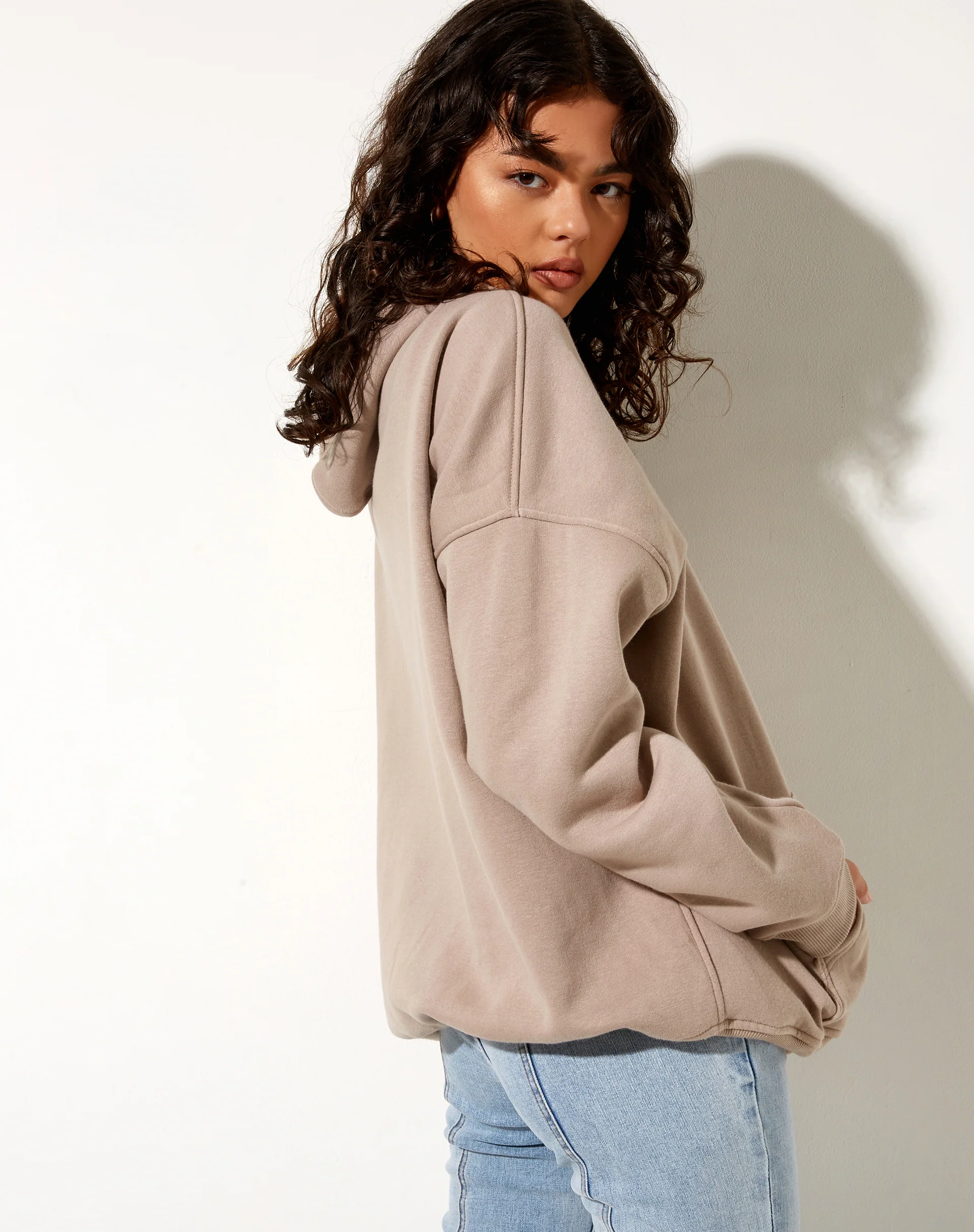 Oversize Hoodie in Mushroom Cute But Psycho - Image 2