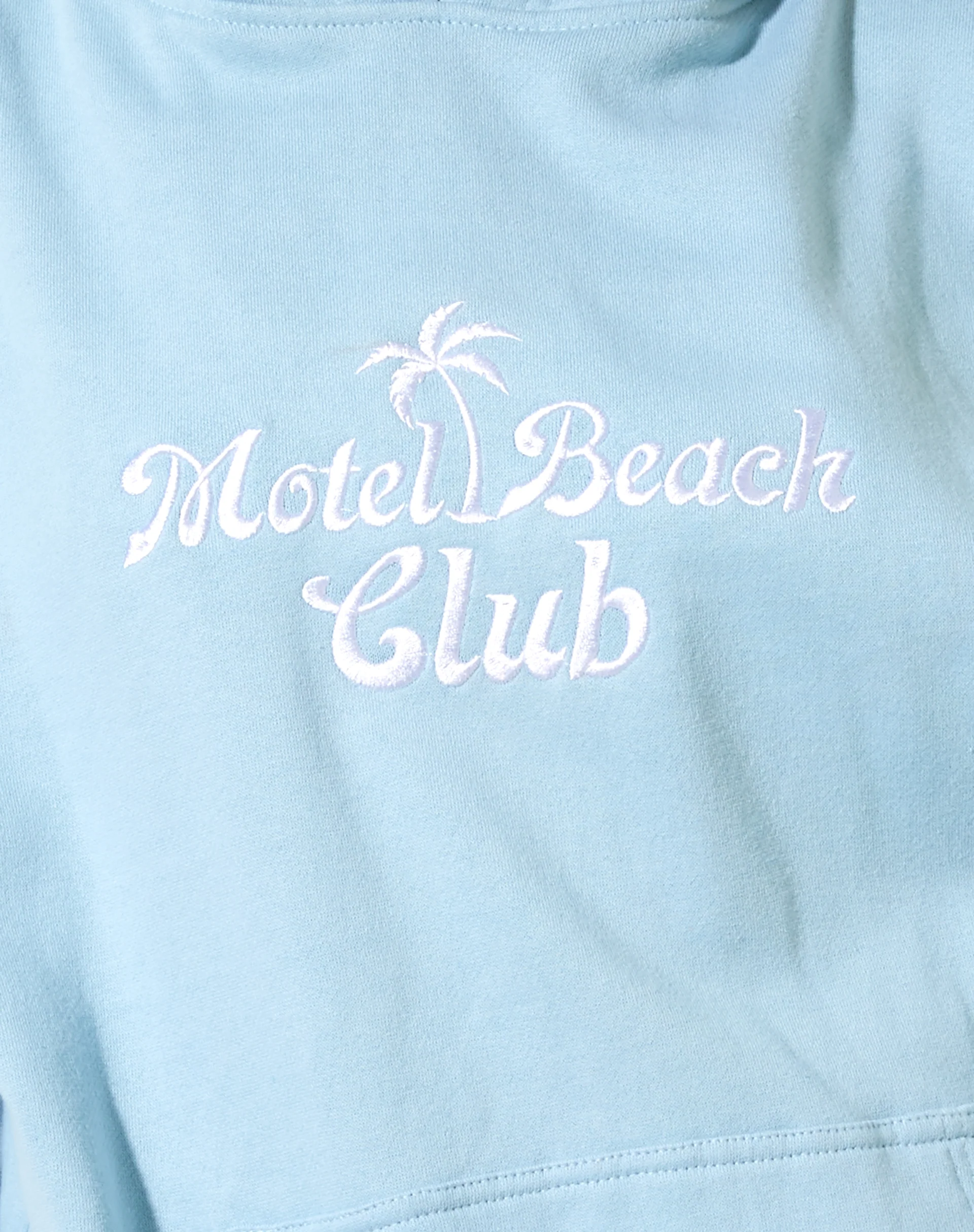 Oversize Hoodie in Nantucket Blue Motel Beach Club - Image 6