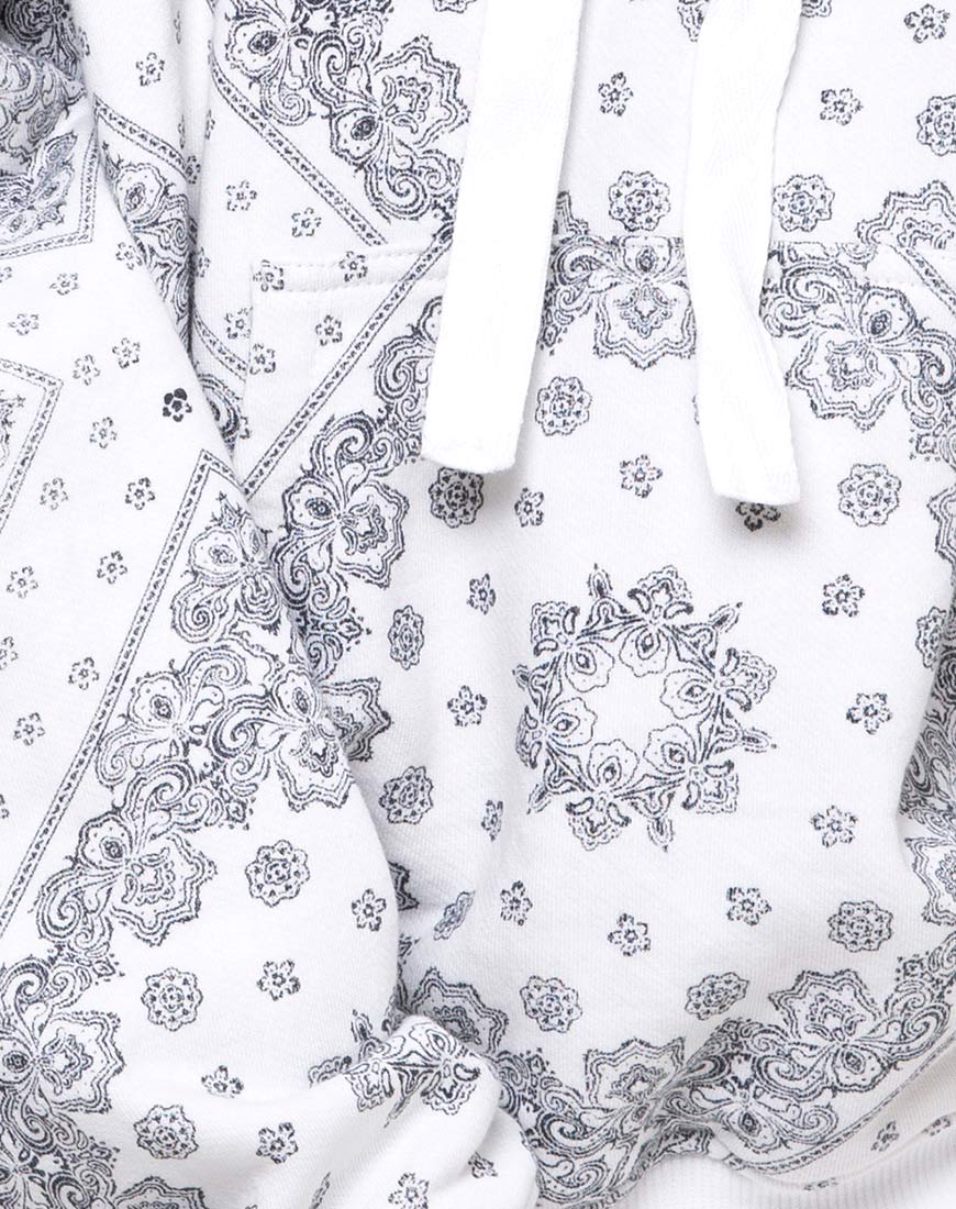 Oversize Hoody in Bandana Ecru Placement - Image 7