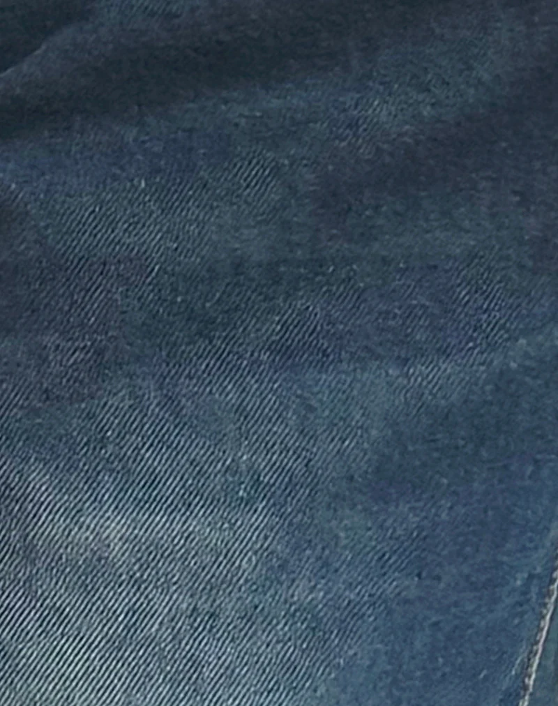 Oversized Dad Low Rise Jeans in Dark Vintage - Image 5