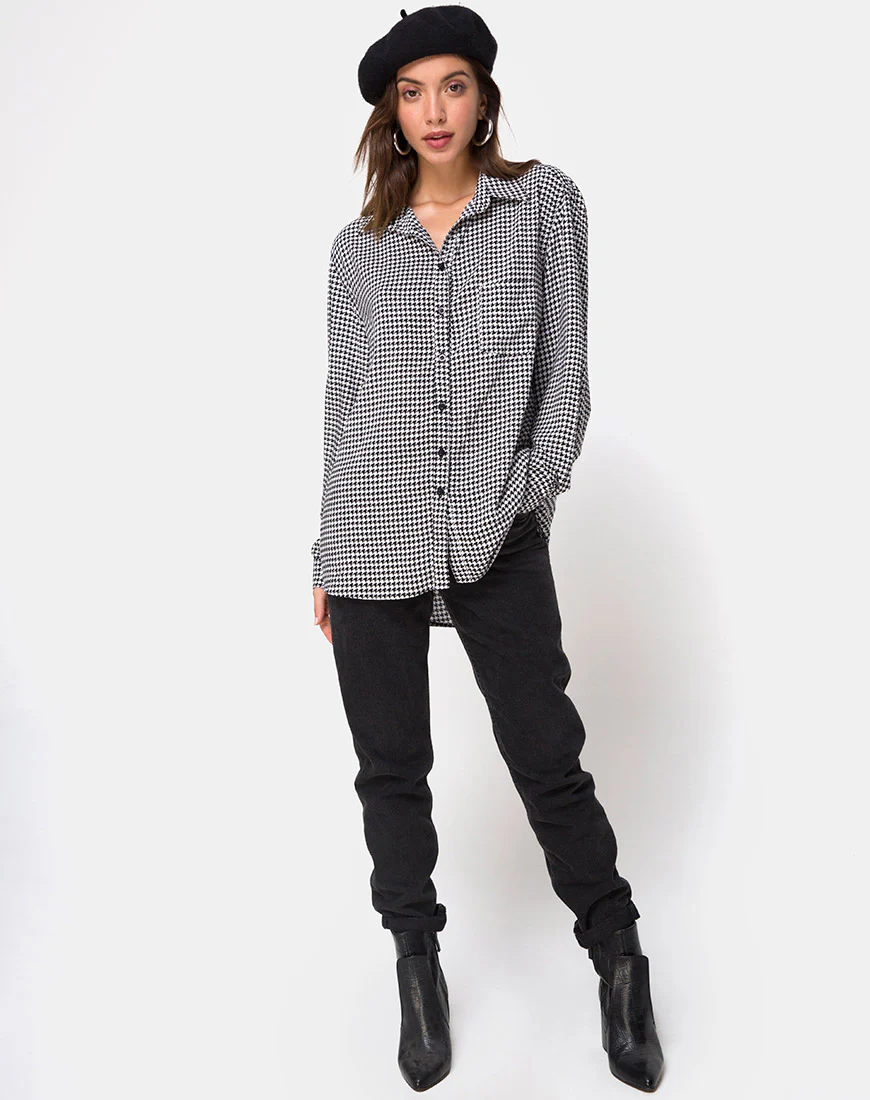 Oxford Shirt in Dogtooth - Image 3
