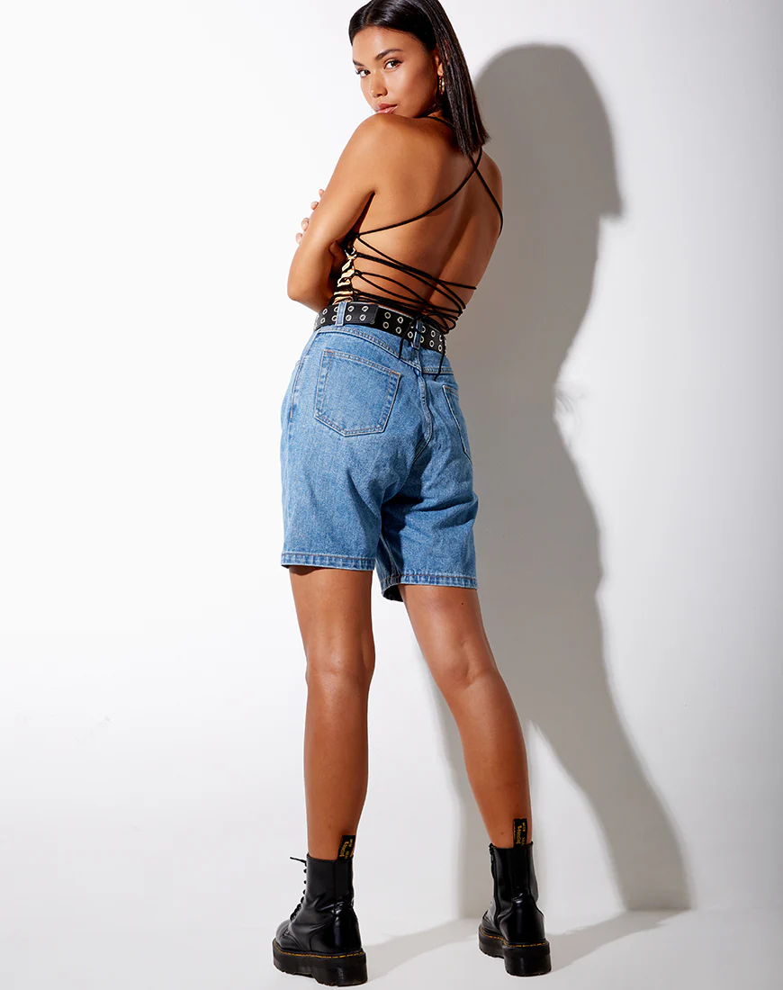 Ozka Crop Top in Tiger Gold - Image 5