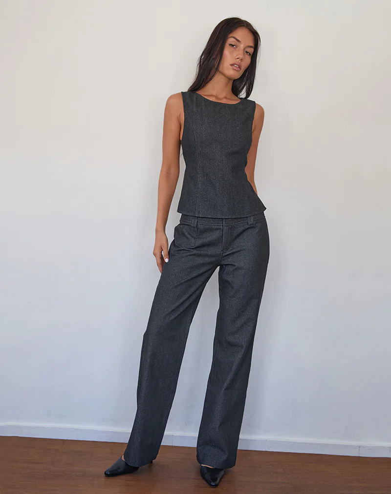 Padali Trouser in Dark Indigo - Image 4