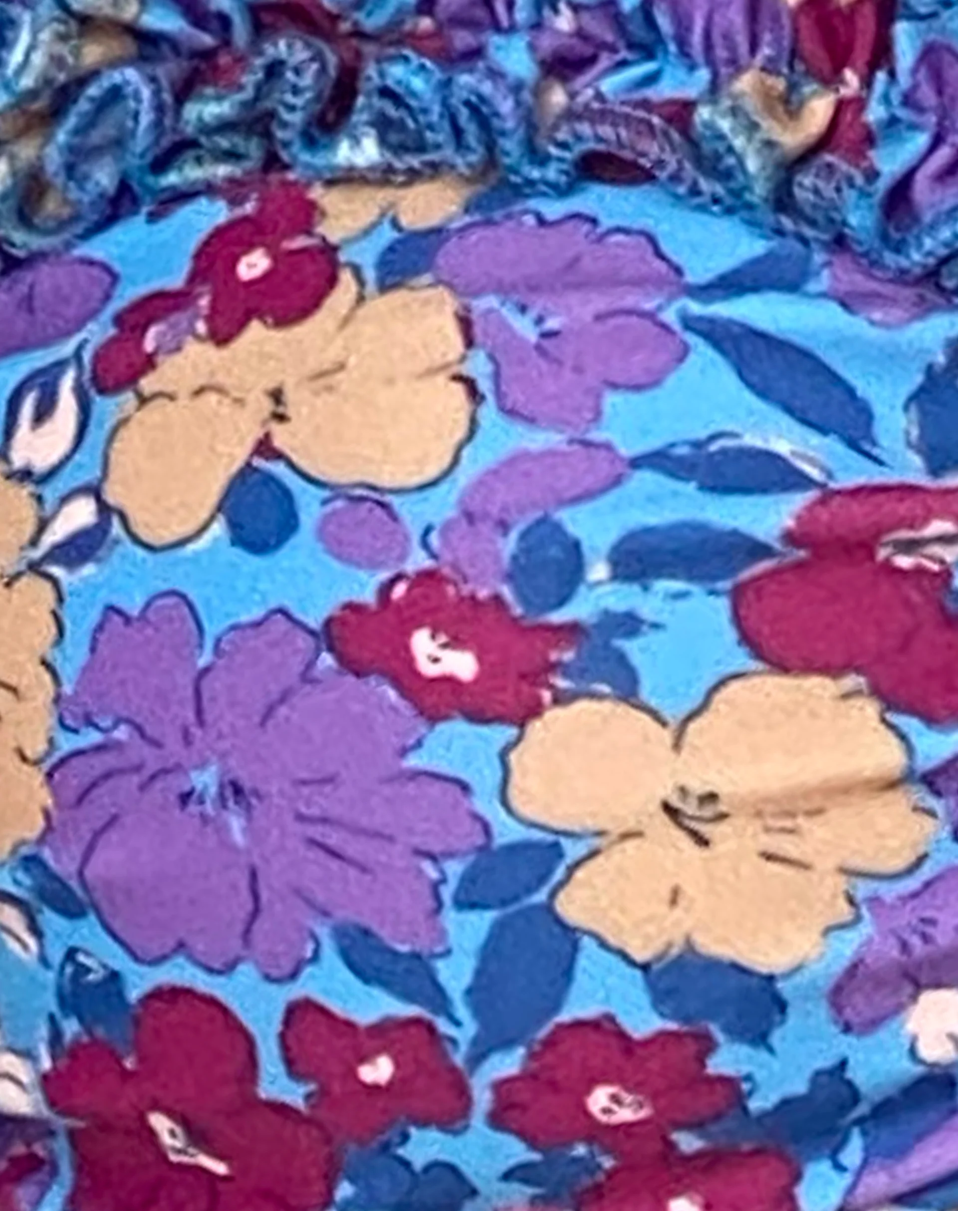 Pafri Bikini Top in Washed Out Floral Purple - Image 7