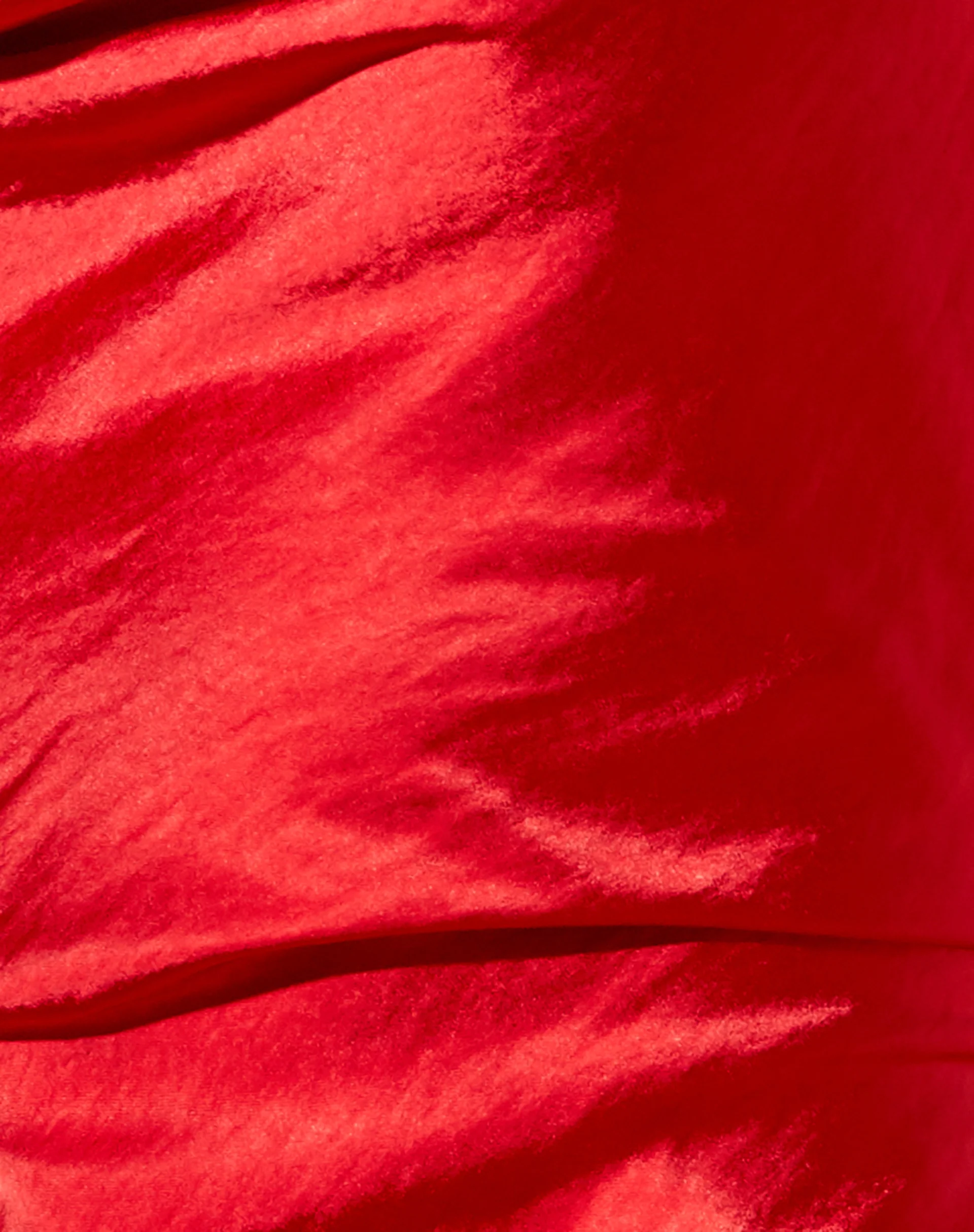 Paiva Slip Dress in Satin Red - Image 5