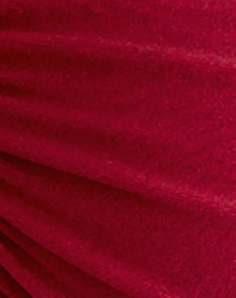 Pali Bikini Top in Shine Red - Image 7