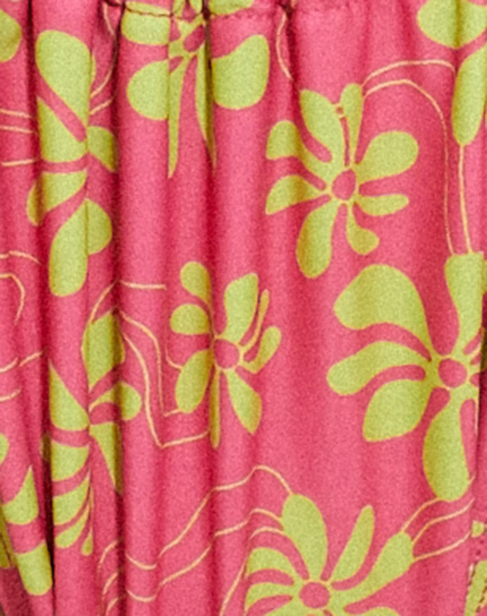 MOTEL X BARBARA Pami Bikini Top in 90s Beachy Floral Hot Pink - Image 7