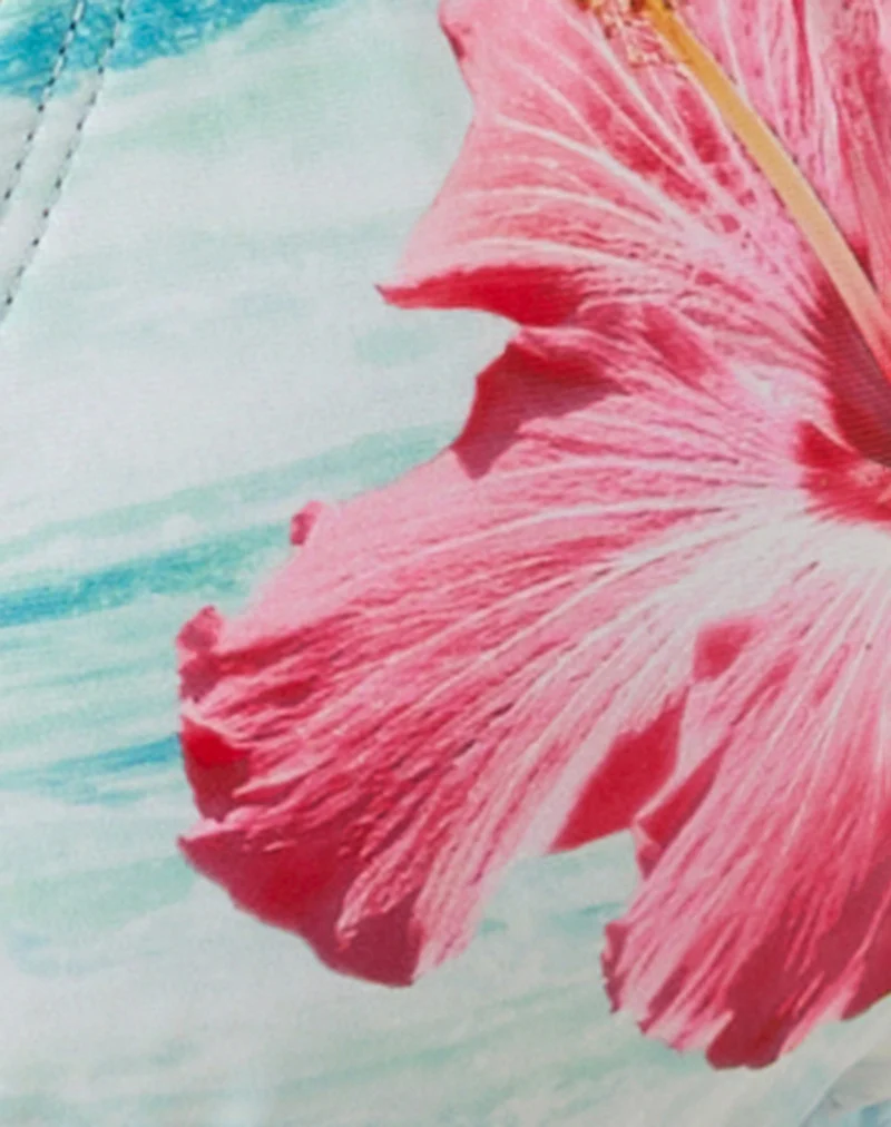 Pami Bikini Top in Hibiscus Wave Blue - Image 7