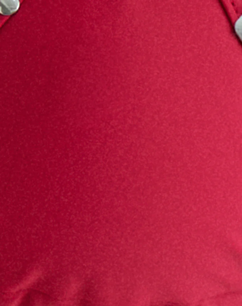 Pami Bikini Top in Red with Studs - Image 6