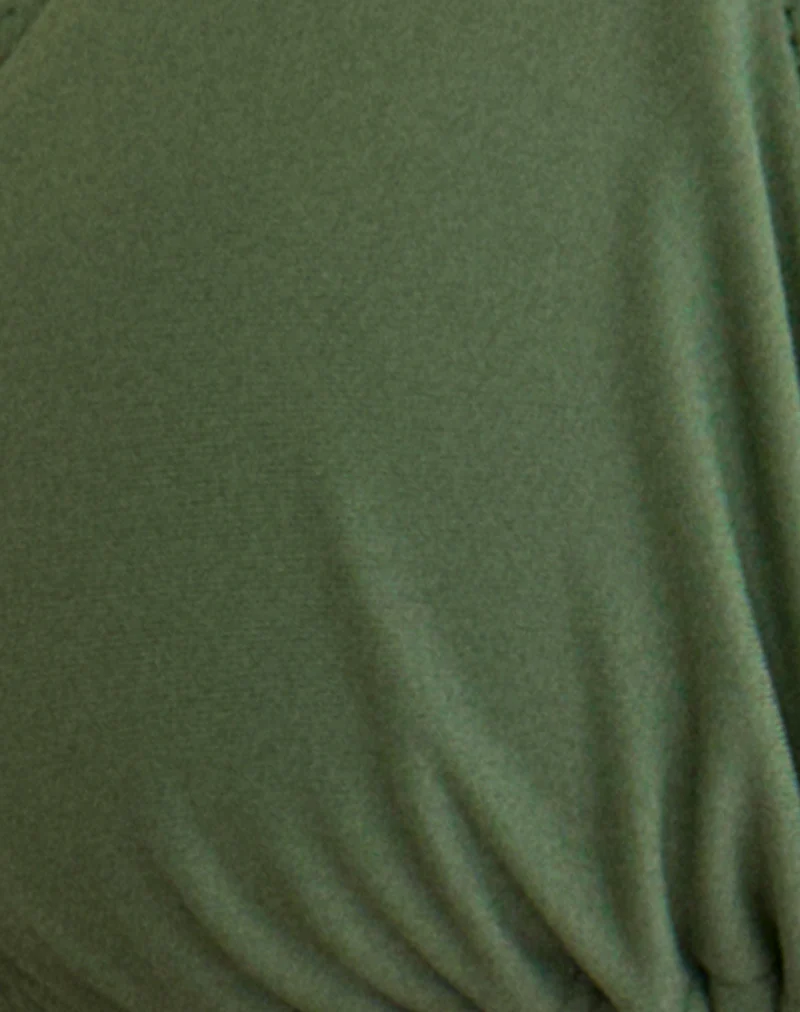 Pami Bikini Top in Matte Dark Sage - Image 7